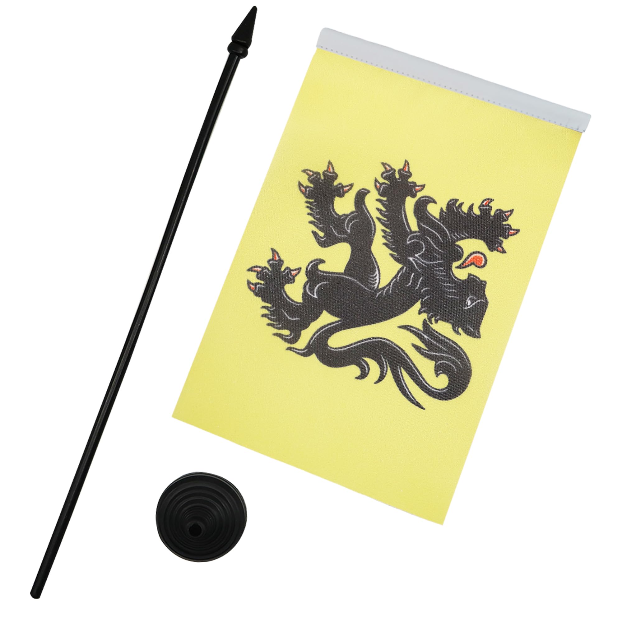 Drapeau De Table Bruges – 21x14cm – Petit Drapeau De Bureau – Flandres