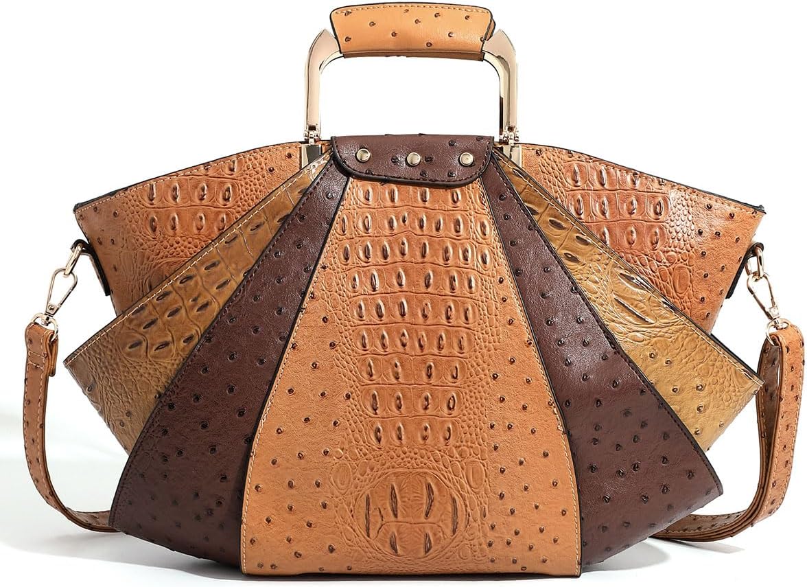 Bag Woman Large Capacity Leather Purse Fashion Designer Metal Top Handle Handbags Women Crossbody Large Bags for Women Tote - Image 2