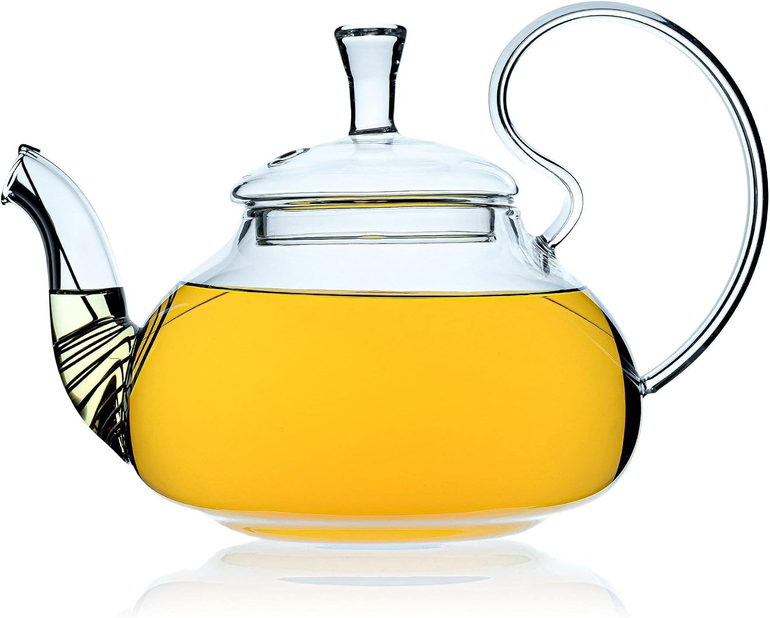 Théière En Verre Borosilicate 1500 Ml – Avec Infuseur Inox Amovible – Idéale Thé En Vrac, Fleurs & Café