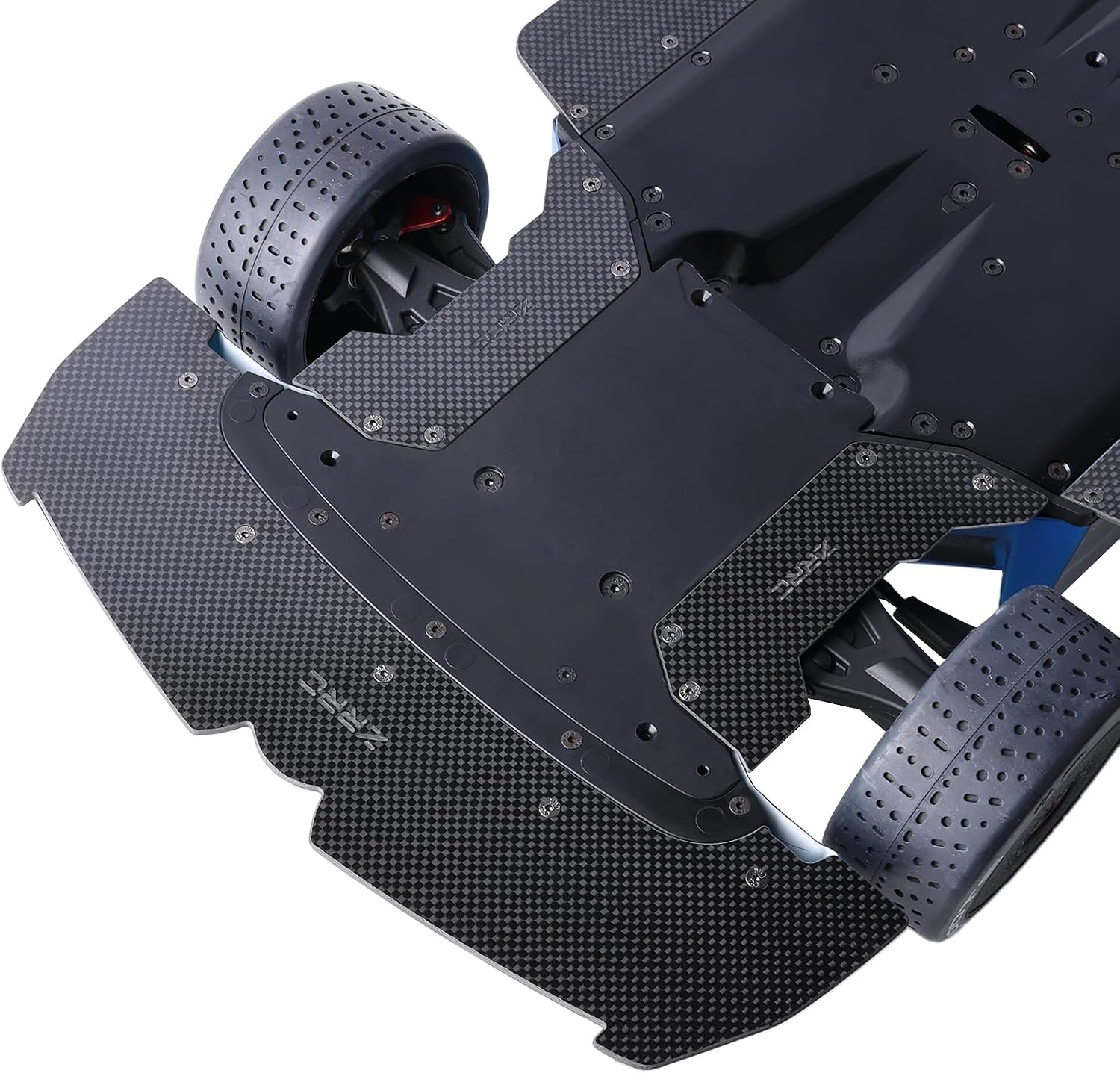 3MM Carbon Fiber Front Splitter ARA320718 Replacement for Arrma 1/7 Limitless 6S/V2/120 8S Upgrades, Lightweight Front Wing Aero Splitter Lip Spoiler Air Dam Chassis Upgrades