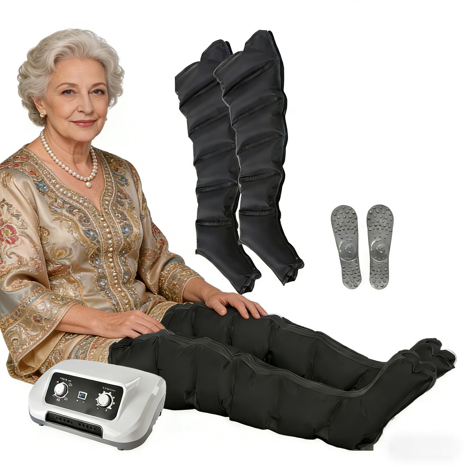 GZGHRZQS Compression Boots | For Lipedema Leg Compression Machine | Lymphatic Drainage Massager | XXL Legs Machine Compression Boots | For Circulation Foot And Leg Massager For Circulation Calf