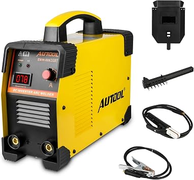 Amazon.com: AUTOOL EMW-508 Soldadora, Arc DC Inverter Soldador IGBT 20-160A  Máquina de soldadura portátil compatible con varilla de soldadura de 1/8\