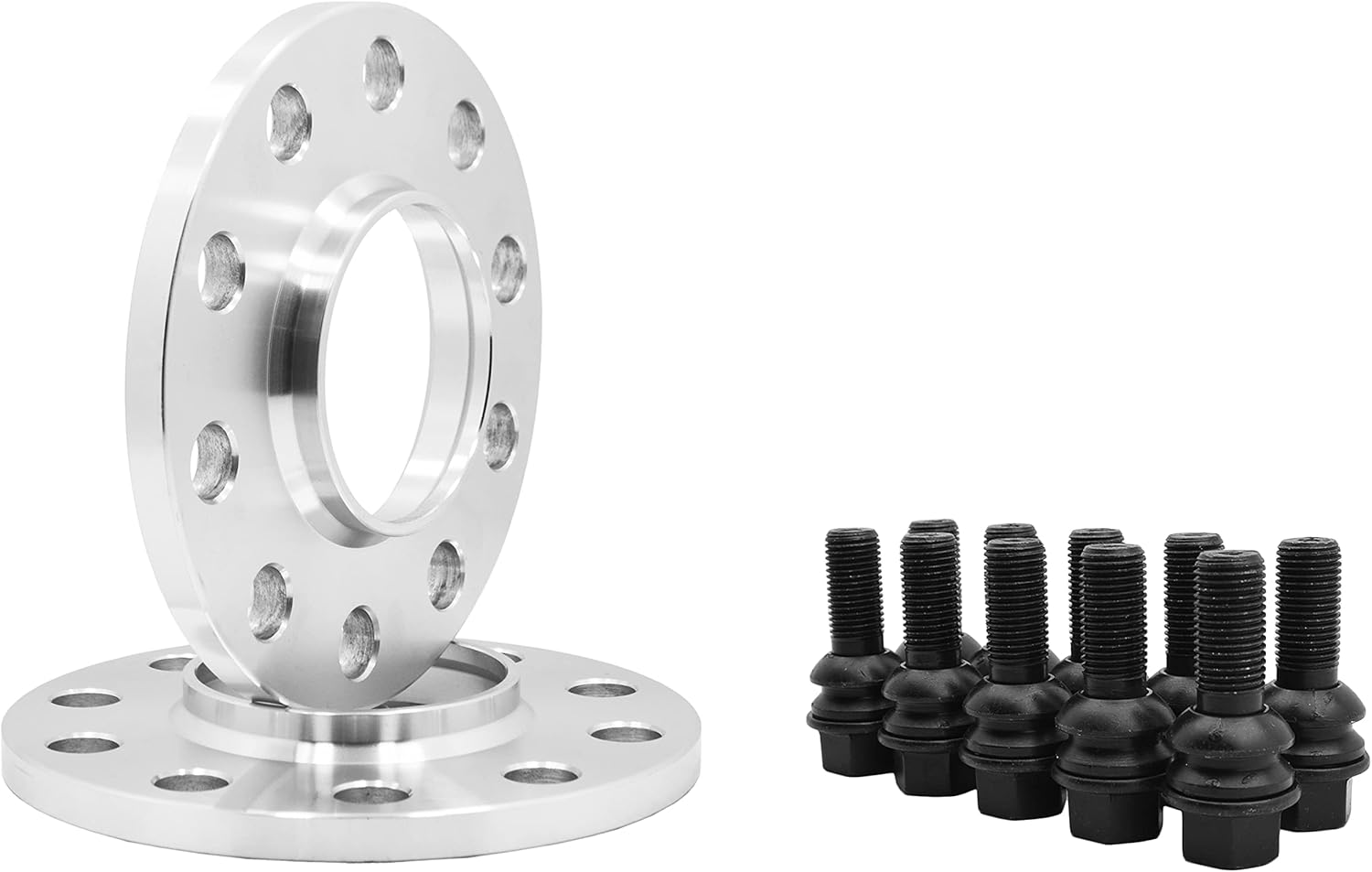 2 Pc Billet Aluminum 5x130 MM Wheel Spacers | Hub Centric | 10 mm Thick | 5x130 mm 71.5 H.B Compatible with Porsche 911 924 928 Boxter Cayman Panamera Factory Wheels