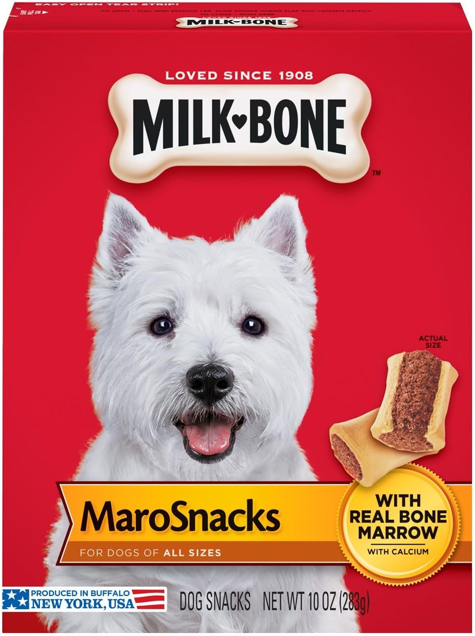 MilkBone MaroSnacks Large Dog Treats With Bone Marrow, 58 Ounces Pet Snack