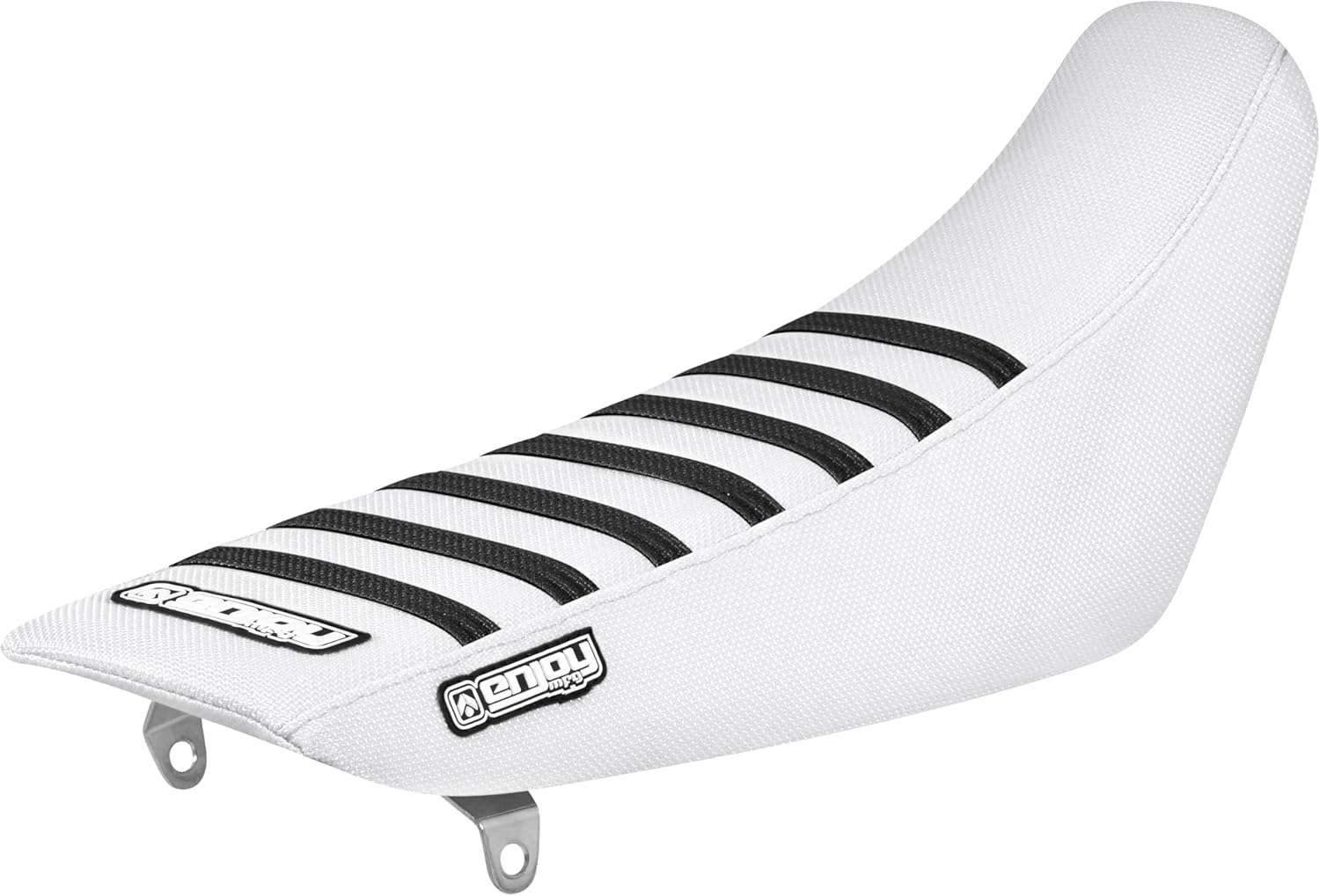 Enjoy Mfg Seat Cover - Compatible with Kawasaki 1991-2000 KX 80 KX 100 - Black riibed - #449 (All Purple with Black Ribs)