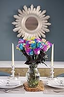 Vista 23 de KaBloom Prime Next Day Delivery - Colección para el Día de la Madre - Ramo de 12 rosas 12 rosas blancas. Regalo para cumpleaños, recuperarse