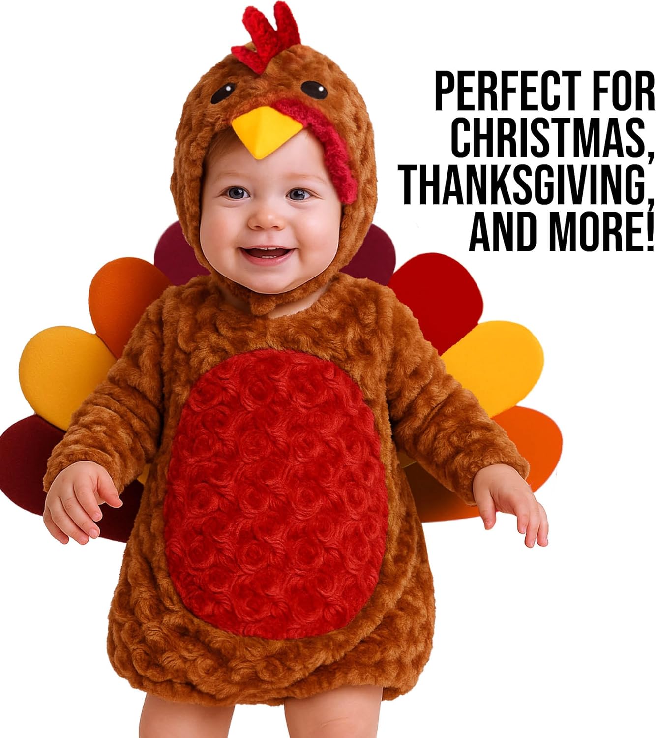 Morph Baby Turkey Costume Toddler Thanksgiving Turkey Costume for Kids Toddler Christmas Costumes for Girls Boys - Image 4