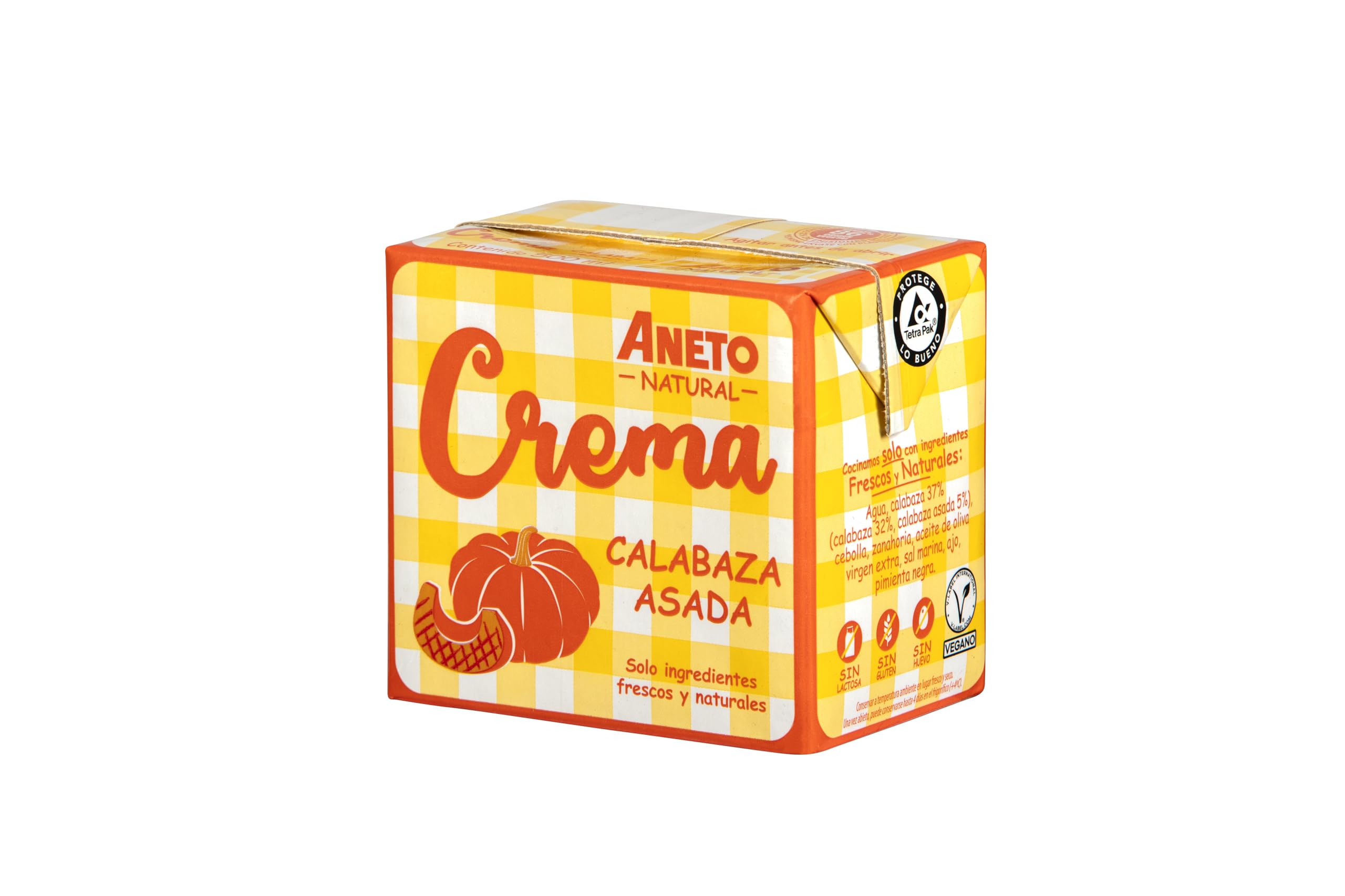 Aneto Crema de Calabaza Asada 0,5L Caja de 6 unidades