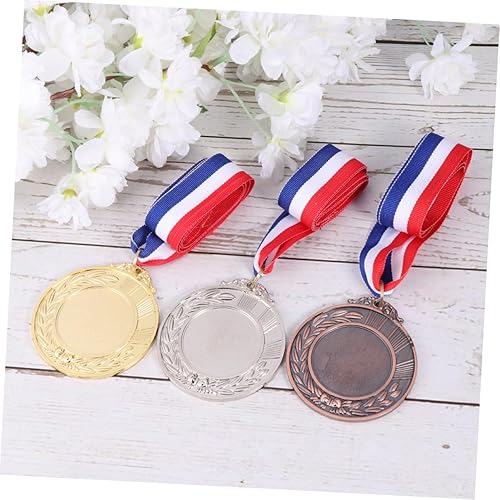 Miniatura 4 de GANAZONO 4 Pcs Soccer Training Poles Inflatable Banana Zinc Alloy Medals Soccer Agility Poles Award Medal Party