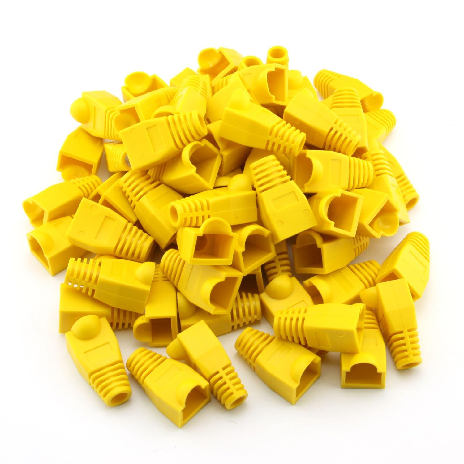 SPYTEK {Pack of 100) Cat5E Cat6 Rj45 Plugs Ethernet Network Cable Strain Relief Socket Boots Caps RJ-45 Connector Silicone Cap (Yellow) (B0CJVMXR76) Amazon Price History, Amazon Price Tracker