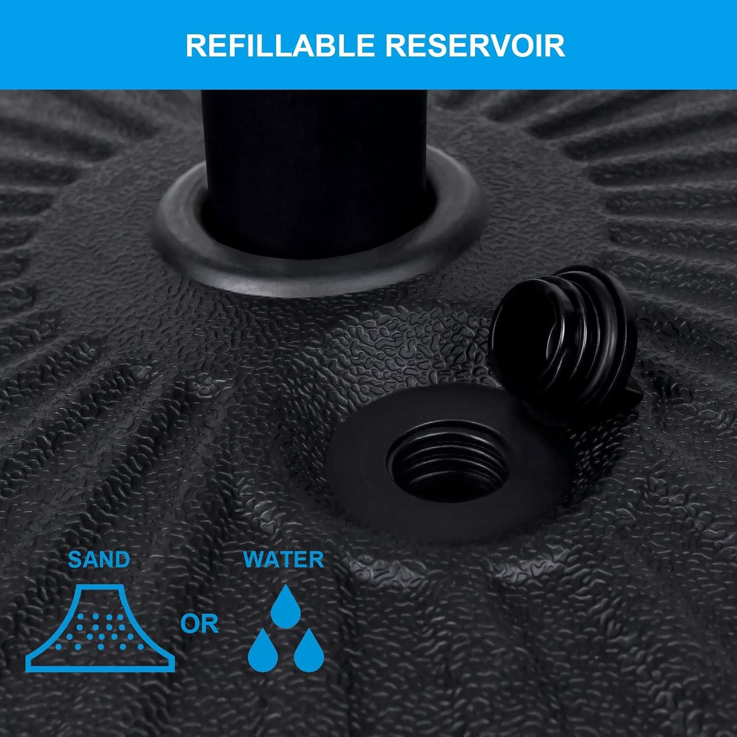 Sturdy Style: The Simple Deluxe 50lbs Fillable Patio Umbrella Base Review