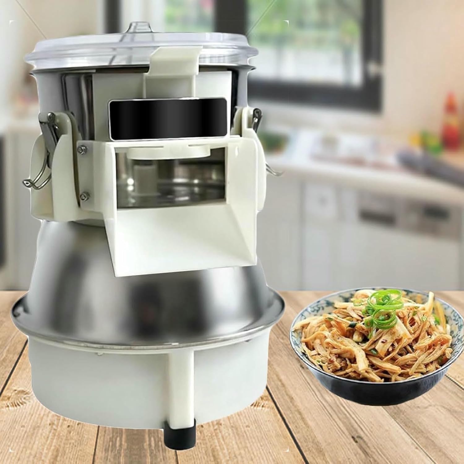 Elektrischer Hähnchenzerkleinerer 180w,Profi Hähnchenbrust-Schredder Aus Edelstahl,10-Sekunden-Zerkleinerung,Leiser Betrieb,Ideal Für Salate,Suppen & Meal Prep