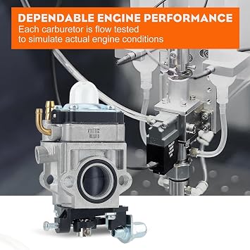 Hipa 300486 Carburetor for Earthquake Viper 43CC Tiller E43 MC43 WE43 E43CE | Fits E43WC MC43E MC43CE MC43ECE MC43RCE Tiller Cultivator, MD43 WE43E WE43CE Edger