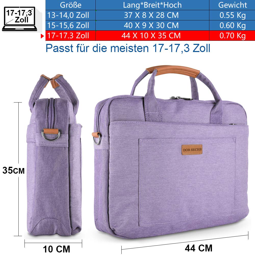 DOB SECHS Borsa per computer portatile Dell Alienware/MacBook/Lenovo/HP
