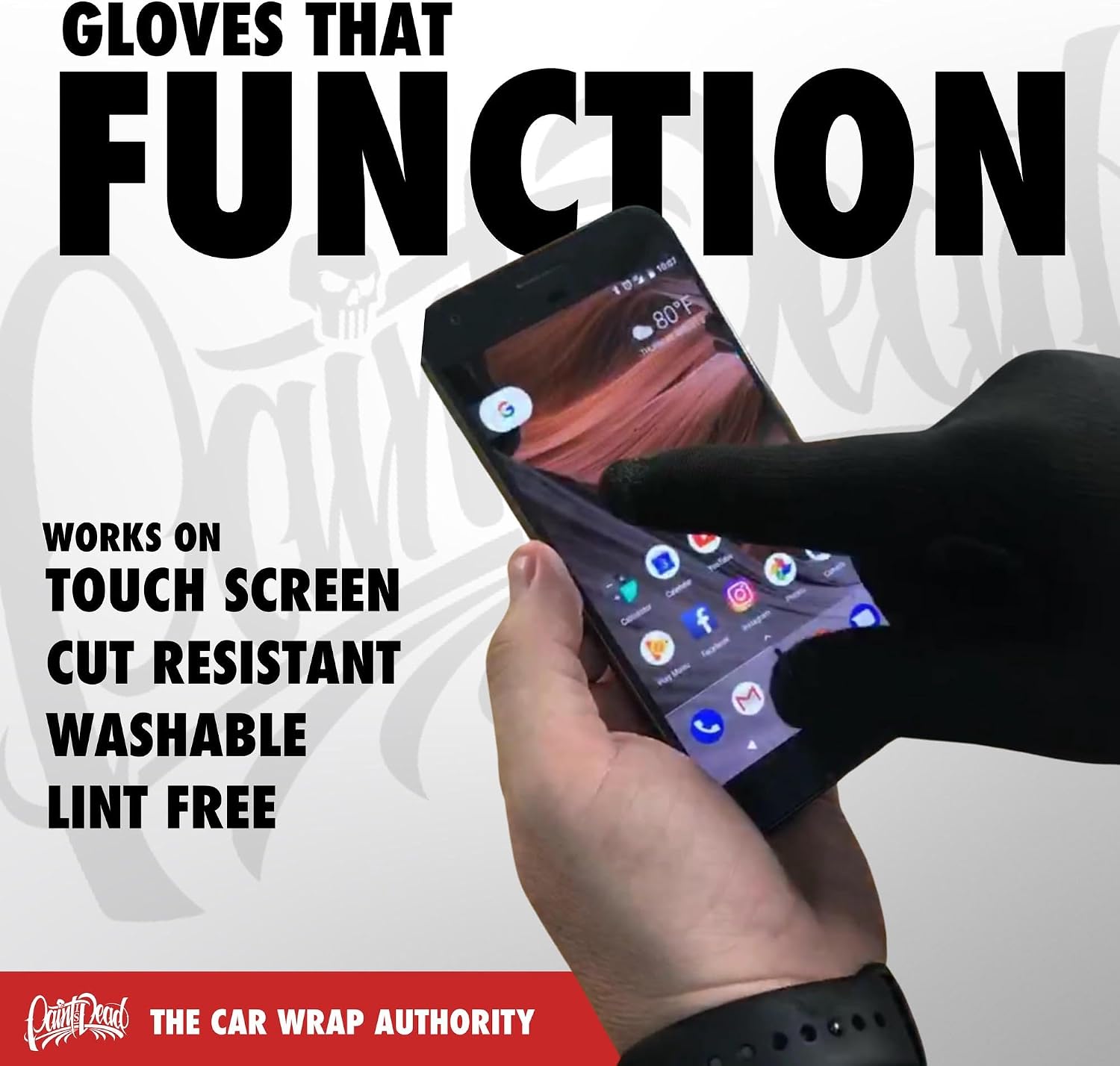 PID Pro Series ProGlove Pair of Vinyl Wrap Gloves for Car Wrapping