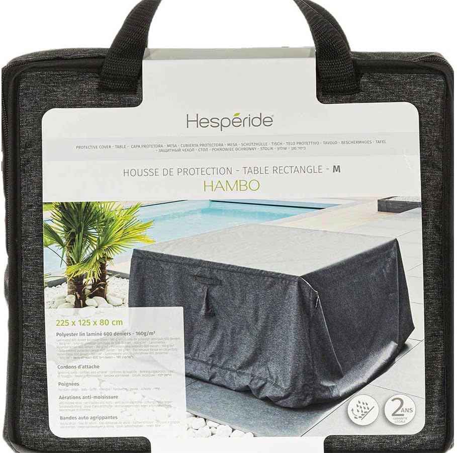 Hespéride Hambo Protective Cover for Rectangular Table M 225 x 125 x 80 cm Polyester