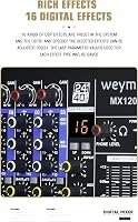 Weymic MX-80 Professzionális 8 Csatornás Keverőpult - DJ, Színpad, Karaoke Hangkeverő USB Csatlakozással és DSP Effektekkel 7