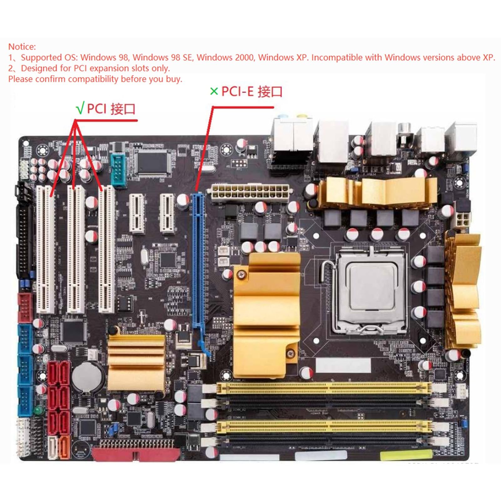 Scheda Grafica Vga PCI 8MB 32Bit Accessori per Computer Desktop Multi Display per ATI Rage XL Scheda Video PCI Vga Multidisplay Grafica PCI da 8 MB Tipo di Interfaccia e Aiuta Il