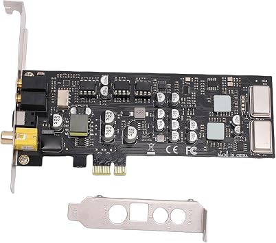 Jectse PCIE Sound Card, HiFi Sound Technology 100dB SNR Multiple Interfaces PCI Express Card, with Low Profile Bracket for Professional Audio Processing