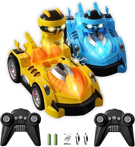 CHOWONE Coches de parachoques a control remoto para niños, auto de parachoques RC de batalla para niños y niñas de 4 a 8 años de edad para expulsar