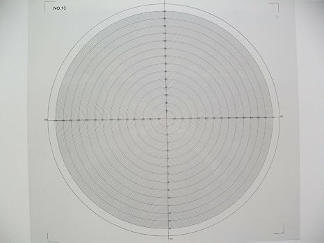 Optical Comparator Chart for Profile Projector Overlay Chart NO 13
