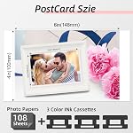 Compatible avec la cartouche d'encre et le papier photo Canon Selphy CP1500 KP-108IN | Cartouche d'encre couleur KP-108 et 108 feuilles de papier 4x6 po brillant, pour Selphy CP1500 CP1300 CP1200 CP1000 CP910 CP900 CP810 CP800