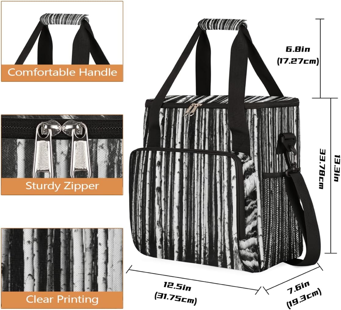 Birch Forest Portable Coffee Maker Carrying Bag Compatible with Keurig K-Mini or K-Mini Plus - Travel Storage Tote with K-Cup Pod Pockets for Single Serve Coffee Brewer