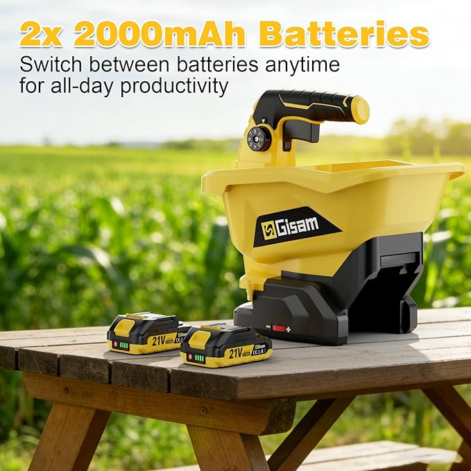 Esparcidor de Semillas a Batería Gisam, 2x4000mAh, 3.7L miniatura 2