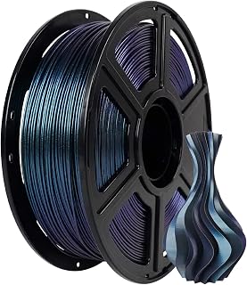 FLASHFORGE 3D Printer Filament Color Changeable PLA Filament 1.75mm, Different Color by Light, Perfectly Hide The Layer Line, 1kg (2.2lbs) Spool-Dimensional Accuracy +/- 0.02mm (Burnt Titanium, PLA)