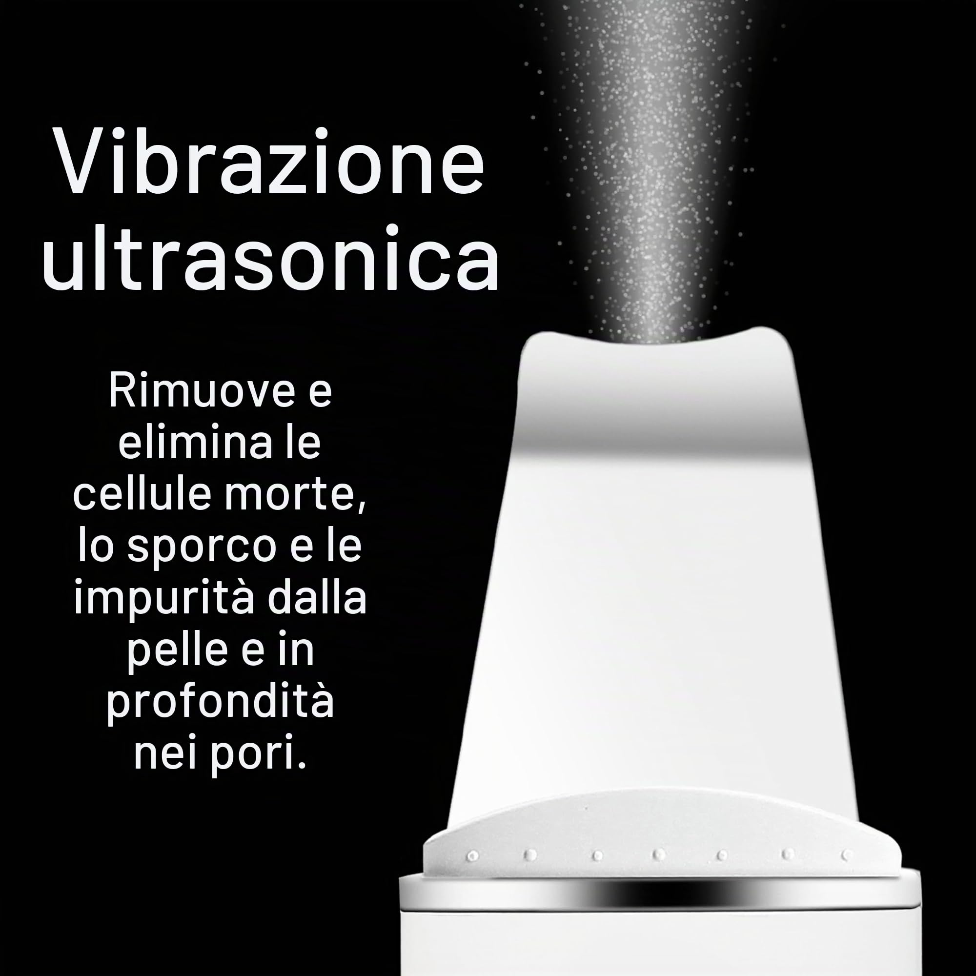 Rio The Beauty Specialist Pulizia del viso elettrica, Pulizia pori in profondità, Frequenze ad alta intensità esfoliano delicatamente, aspiratore sebo, USB FASC2