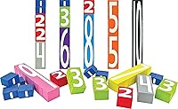 Vista 1 de Teacher Created Resources Number STAX - Bloques de números de espuma apilables (TCR20123), 28 piezas, 4+