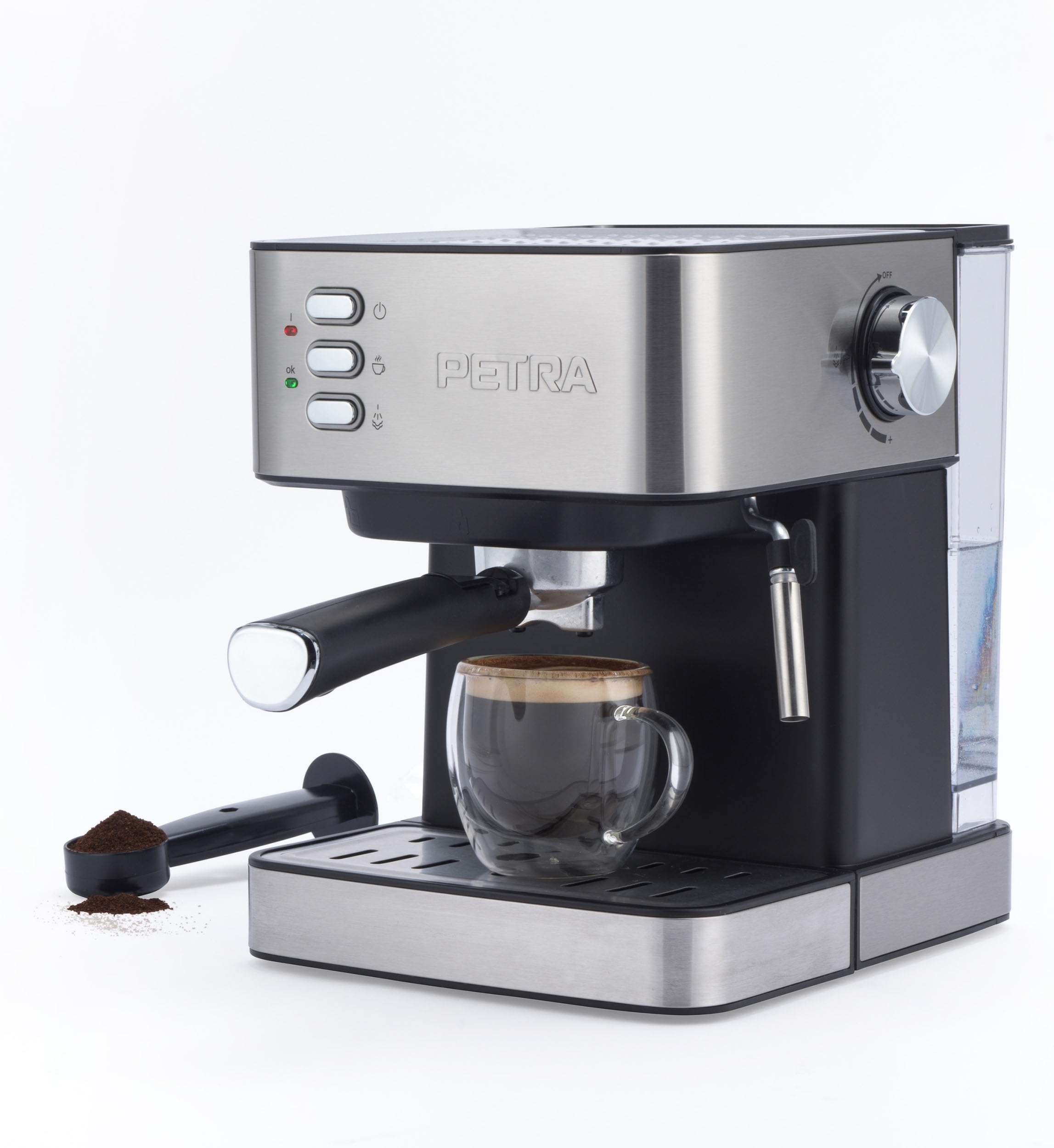 Macchina Cappuccino Casa 1100w Macchina Caffè LUSSY Espresso E Cappuccino - Pompa Italiana 15 Bar Caffettiera Con Vaporizzatore - Foto 12
