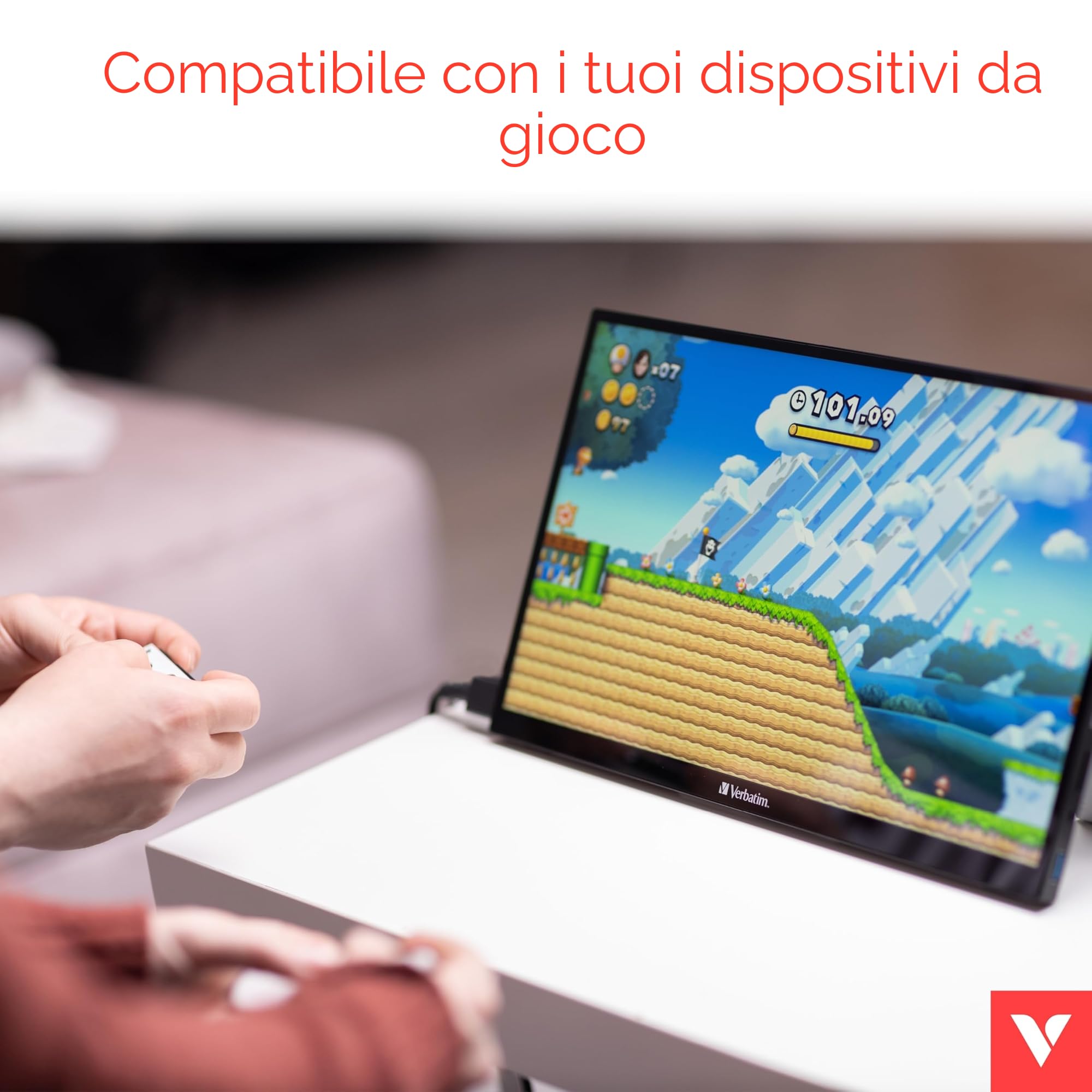 Verbatim 49590 Monitor Pc 35,6 Cm [14] 1920 X 1080 Pixel Full Hd Lcd Nero (verbatim PM-14 Portable Monitor 14? Full Hd 1080p)