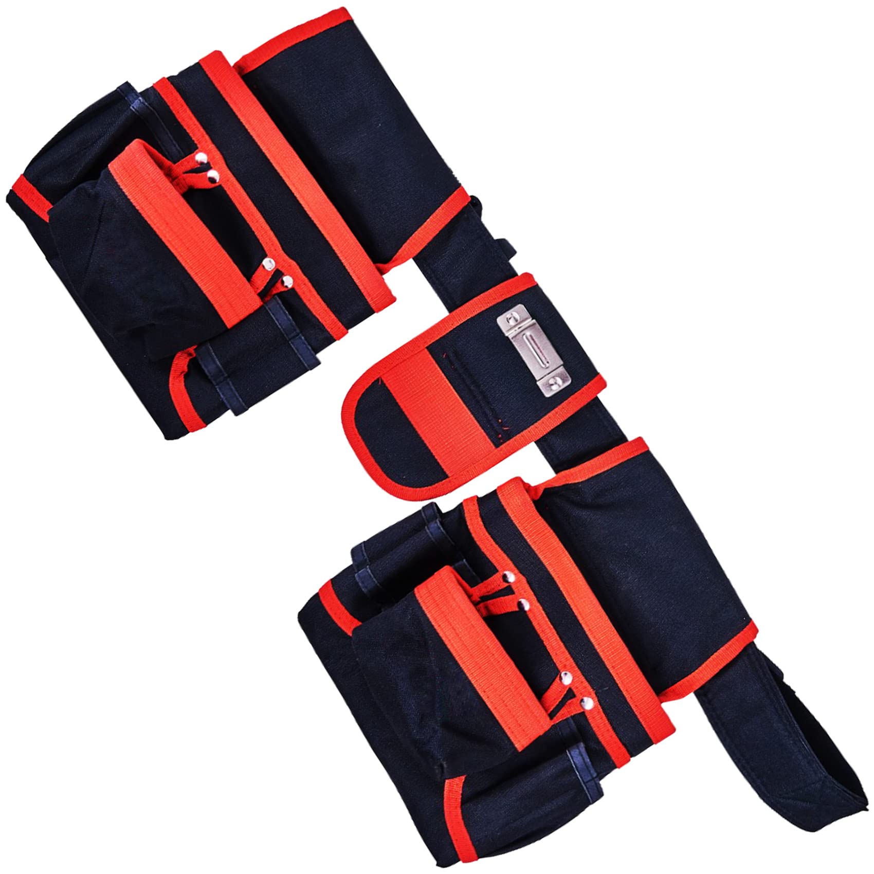 Nti 20X Pockets Premium Heavy Duty Double Tool & Nail Pouch Belt | Builders | Construction | Work Bag | Holder | Apron | Diy | Garage | Workshop | Carpenters | Measure Tape | Hammer Loops | Uk Free P&P Size 20