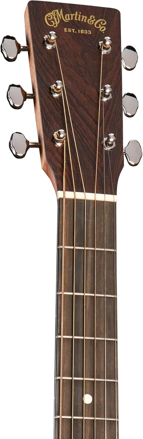 Martin D-13E Retro Walnut Road Series Acoustic-Electric Guitar – Spruce Top & Walnut | Gloss Finish | E1 Electronics with Built-In Tuner | Softshell Case Included (Right)