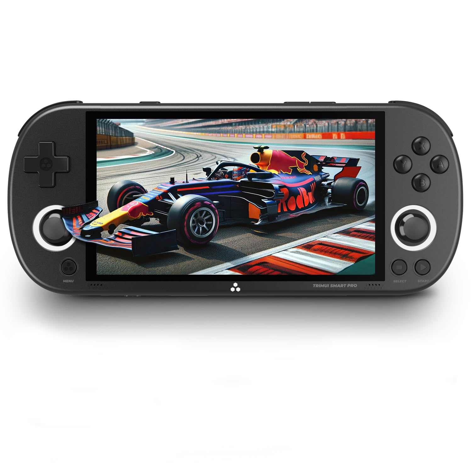 Trimui Smart Pro console portatile per giochi, console con display da 4,96 pollici preinstallata con emulatore e schede TF, console retrò con sistema Linux e processore Allwinner A133P (Nero, 256GB)