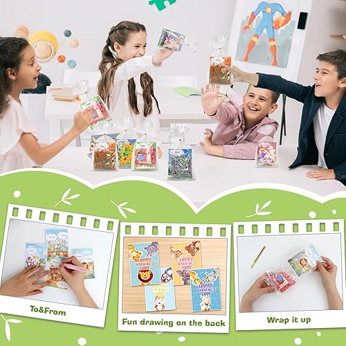 Miniatura 5 de Paquete de 24 regalos para el día de San Valentín para el aula de niños, mini bloques de construcción, juego de juguetes de construcción para niños,