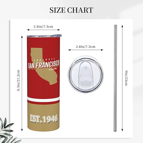 Miniatura 8 de Vaso de 20 onzas para automóvil, recto, delgado, con funda aislante para taza, asa portátil, taza de café de viaje deportiva, de acero inoxidable,