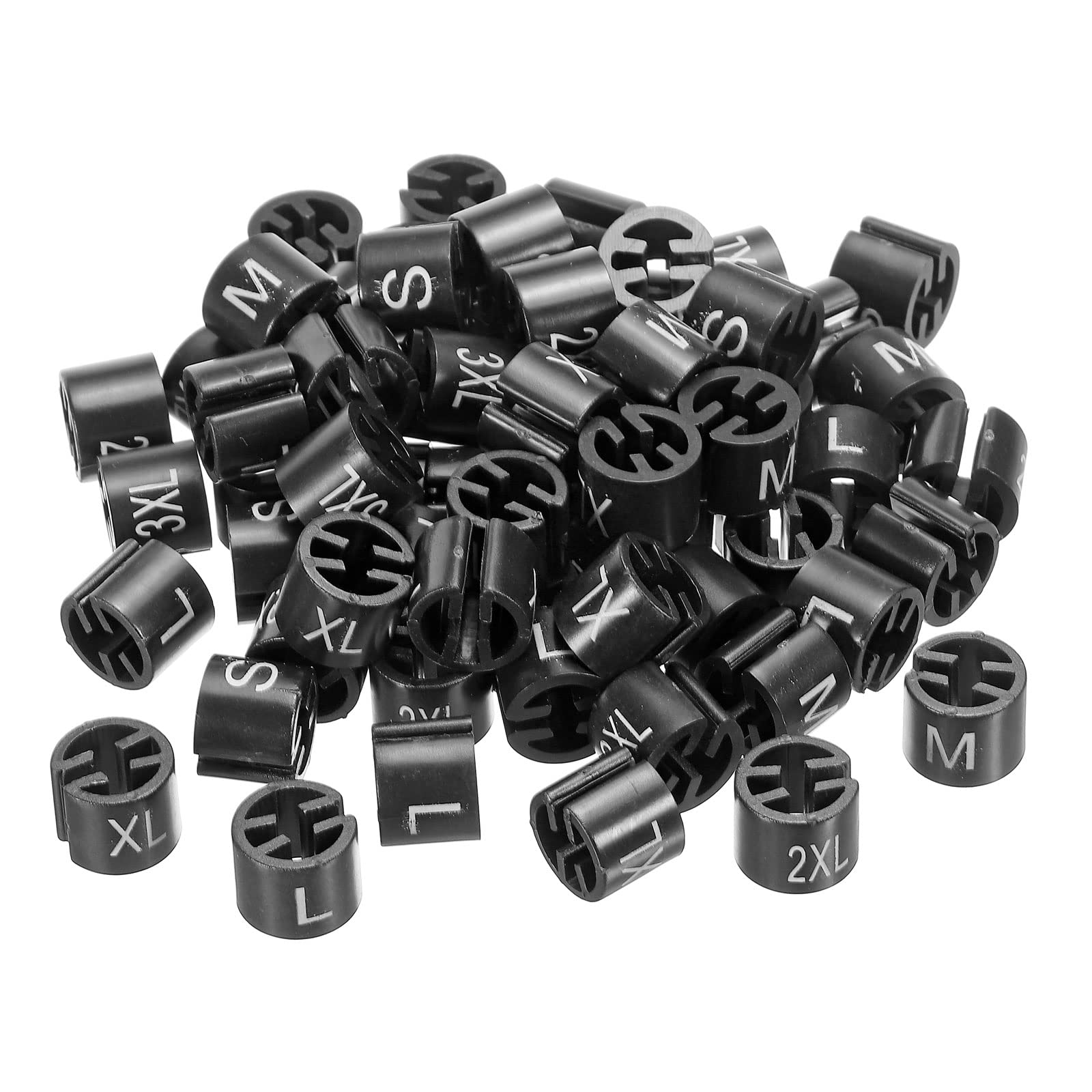 Marqueur de cintre S à 3XL noir PATIKIL pour codage couleur vêtement x180
