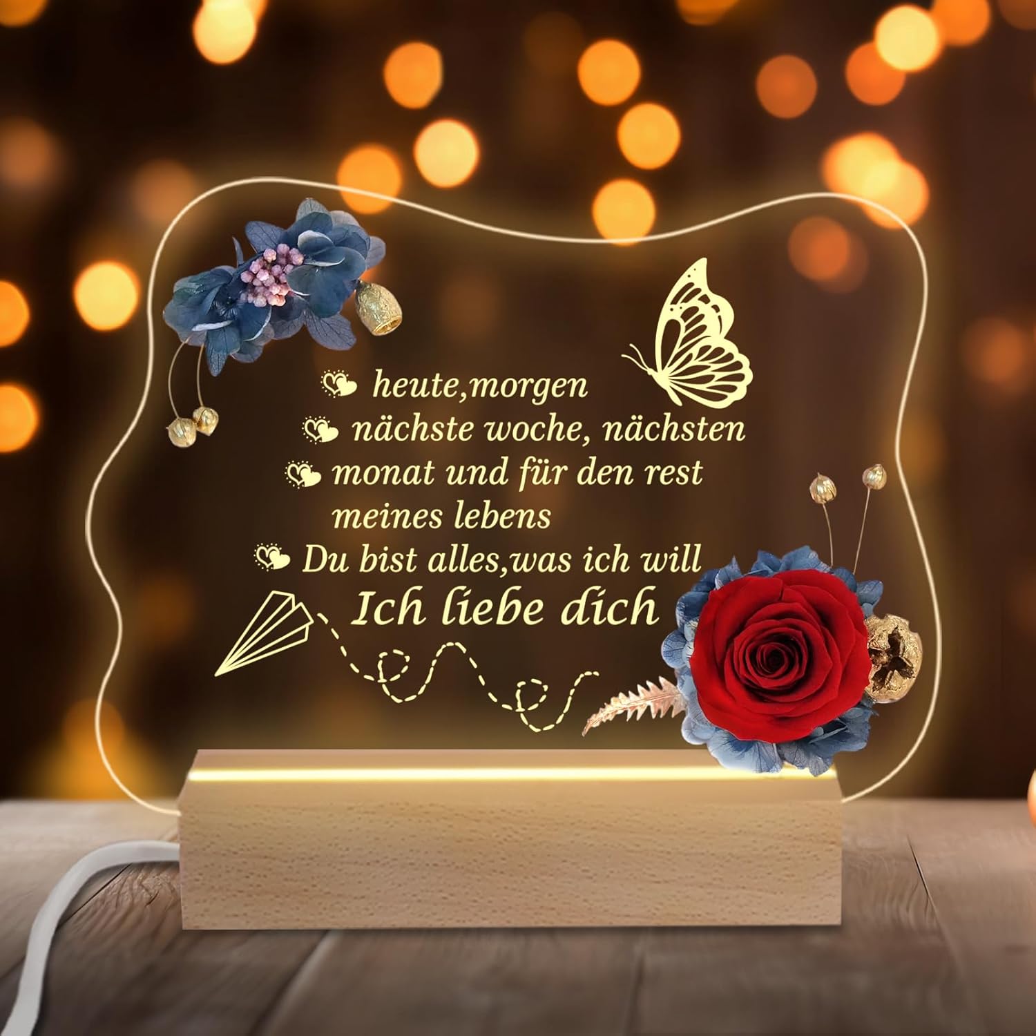 Miofula Eternal Rose LED éjszakai lámpa