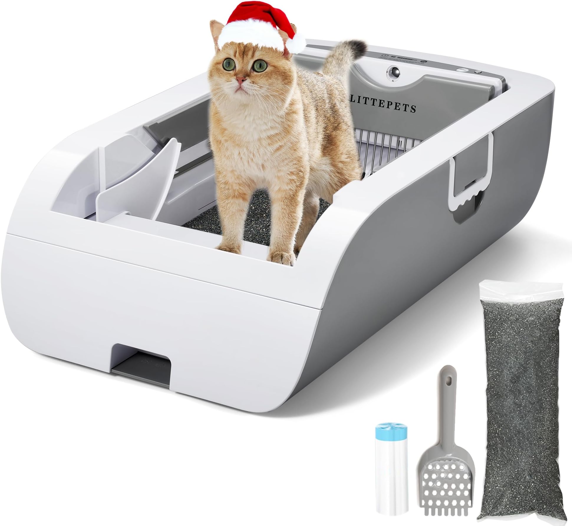 Suhaco Self Cleaning Cat Litter Tray, Large Automatic Cat Litter Box ...