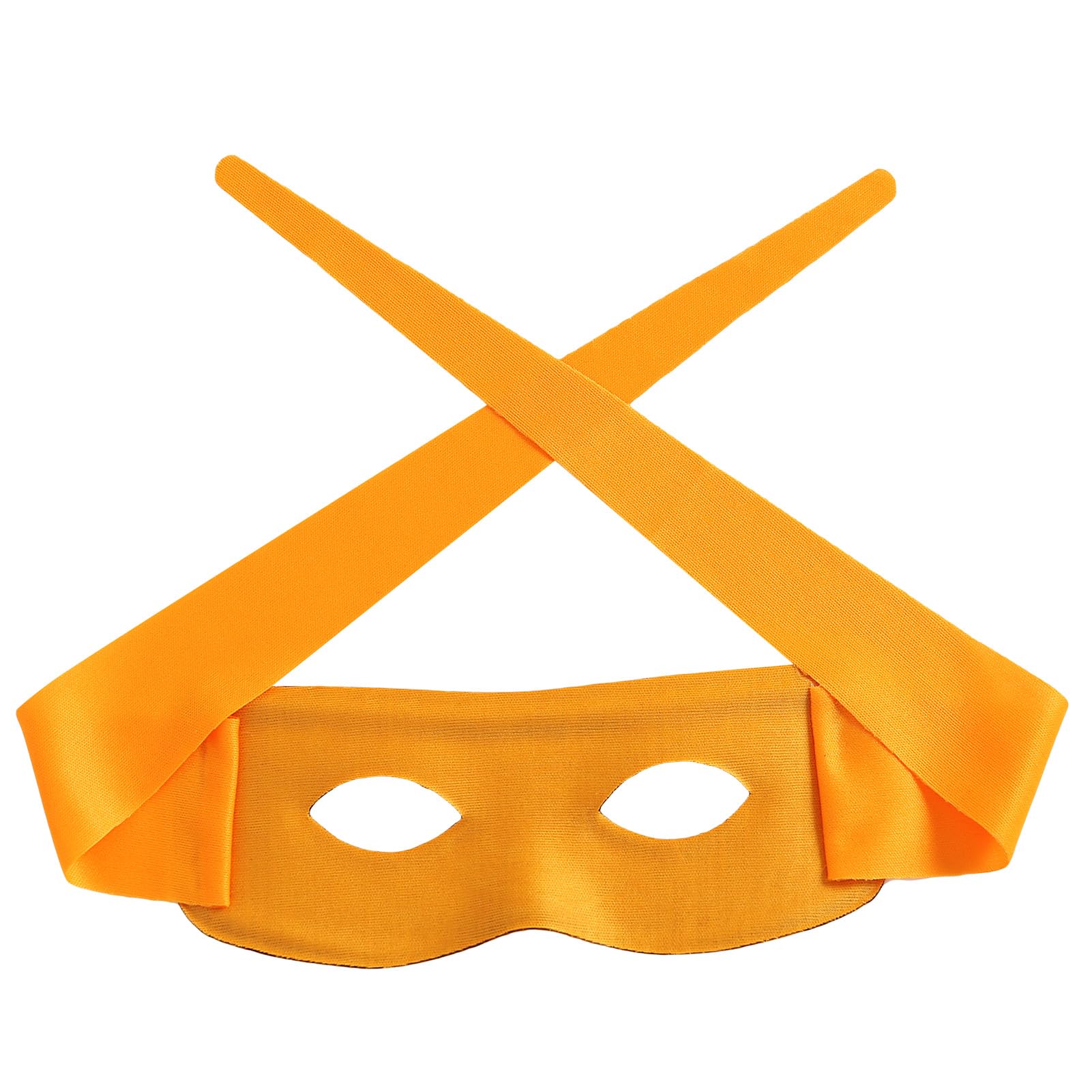 Furutonhe Eye Mask Costume Masquerade Bandit Cosplay Party Accessories, Orange, 1PC