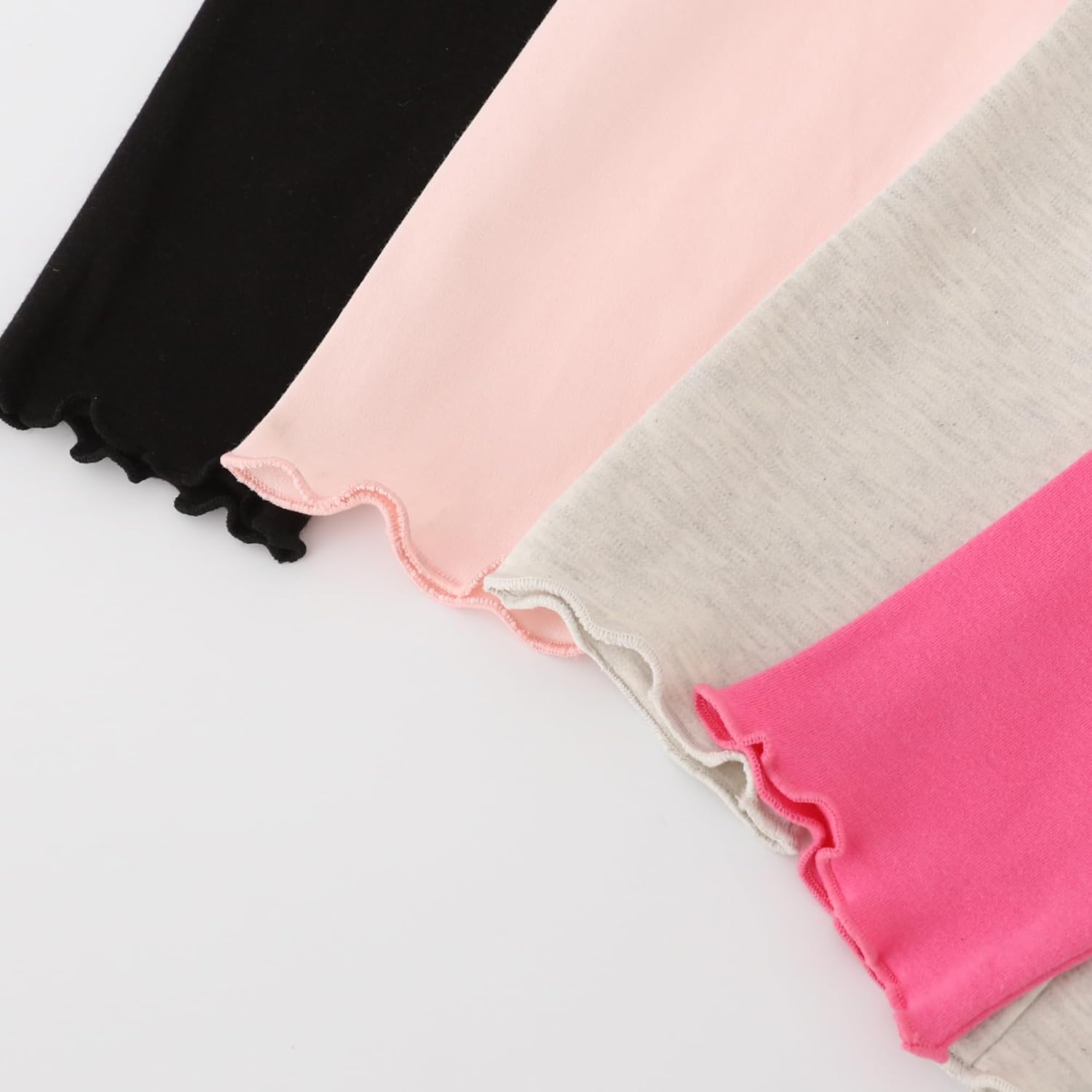 Toddler Girls' Soft Cotton Pants, 4-Pack Leggings, 2-6 Years