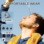 2026 Wireless Earbuds, Bluetooth 5.4 Headphone with 75H Playtime, IP7 Waterproof Sport Earphone, ENC Noise Cancelling Mic, LED Power Display, Secure Earhooks for Running/Workout/Gym, iOS & Android