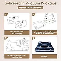 Vista 51 de EHEYCIGA - Cama ortopédica para perro grande, impermeable, de espuma viscoelástica y espuma tipo caja de huevos, bordes elevados, antideslizante