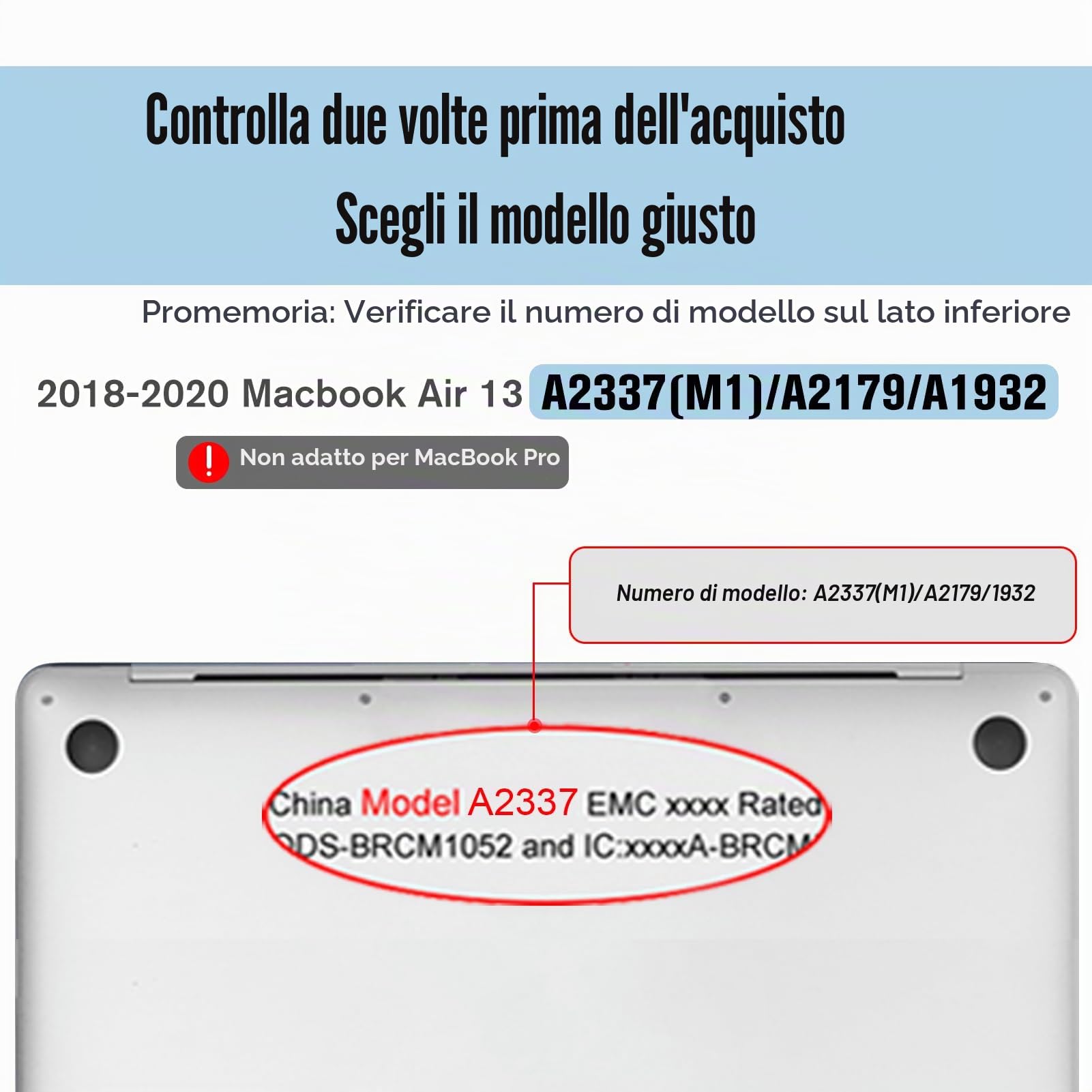 FINTIE Custodia Compatibile con MacBook Air 13 2020/2019/2018 (A2337 M1 / A2179 / A1932 ) - Cover Rigid Protettivo Guscio Rigido Case, Cristallo Chiaro