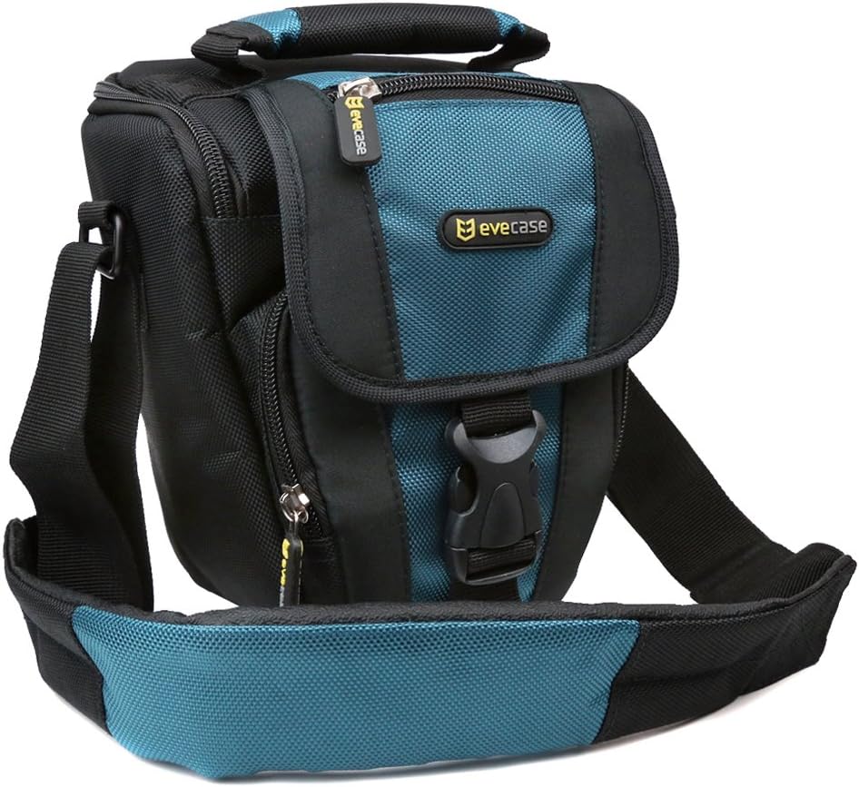 Evecase DSLR Camera Holster Case/Bag with Strap for Olympus OM-D E-M1, E-M5, E-M10 II/I, SP-100, SP-820UZ, SP-610UZ, SP-815UZ, SP-810UZ, SP-800UZ, SP-600 UZ