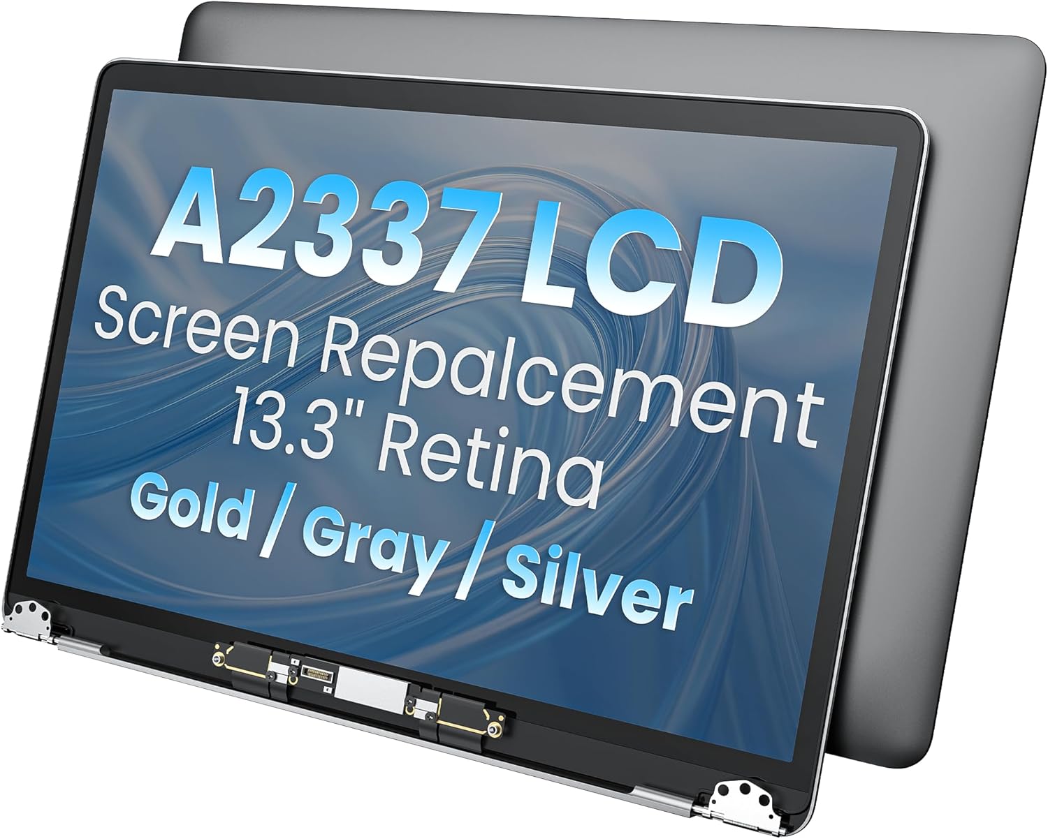 A2337 LCD Screen Display Assembly for MacBook Air 13.3" M1 2020 A2337 EMC 3598 MGN63 MGN93 MGND3 MGN73 MGNA3 MGNE3 Retina 2560x1600 (Silver)