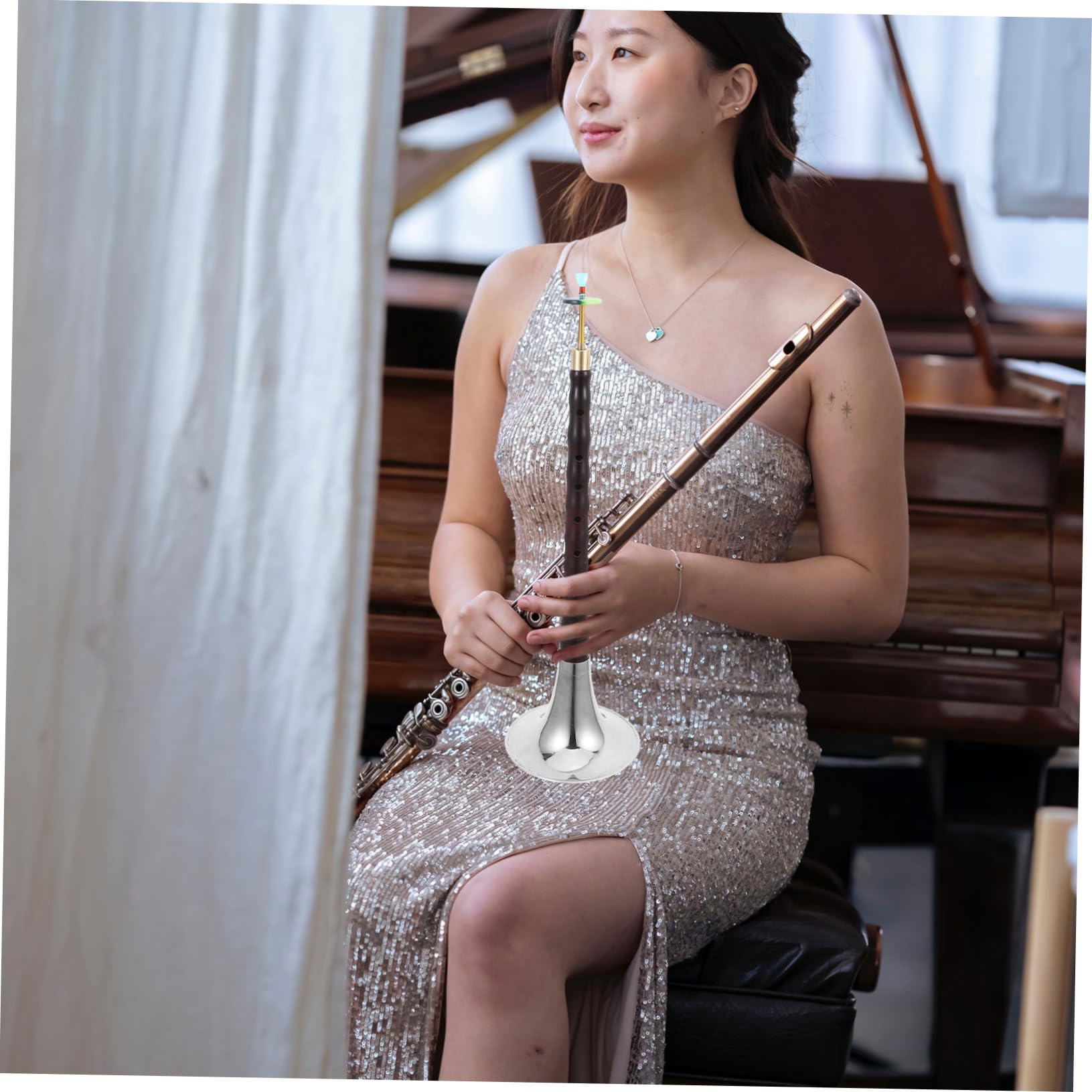 Suona en Bois et Cuivre Instrument de Musique Traditionnel Léger pour Débutants et Professionnels
