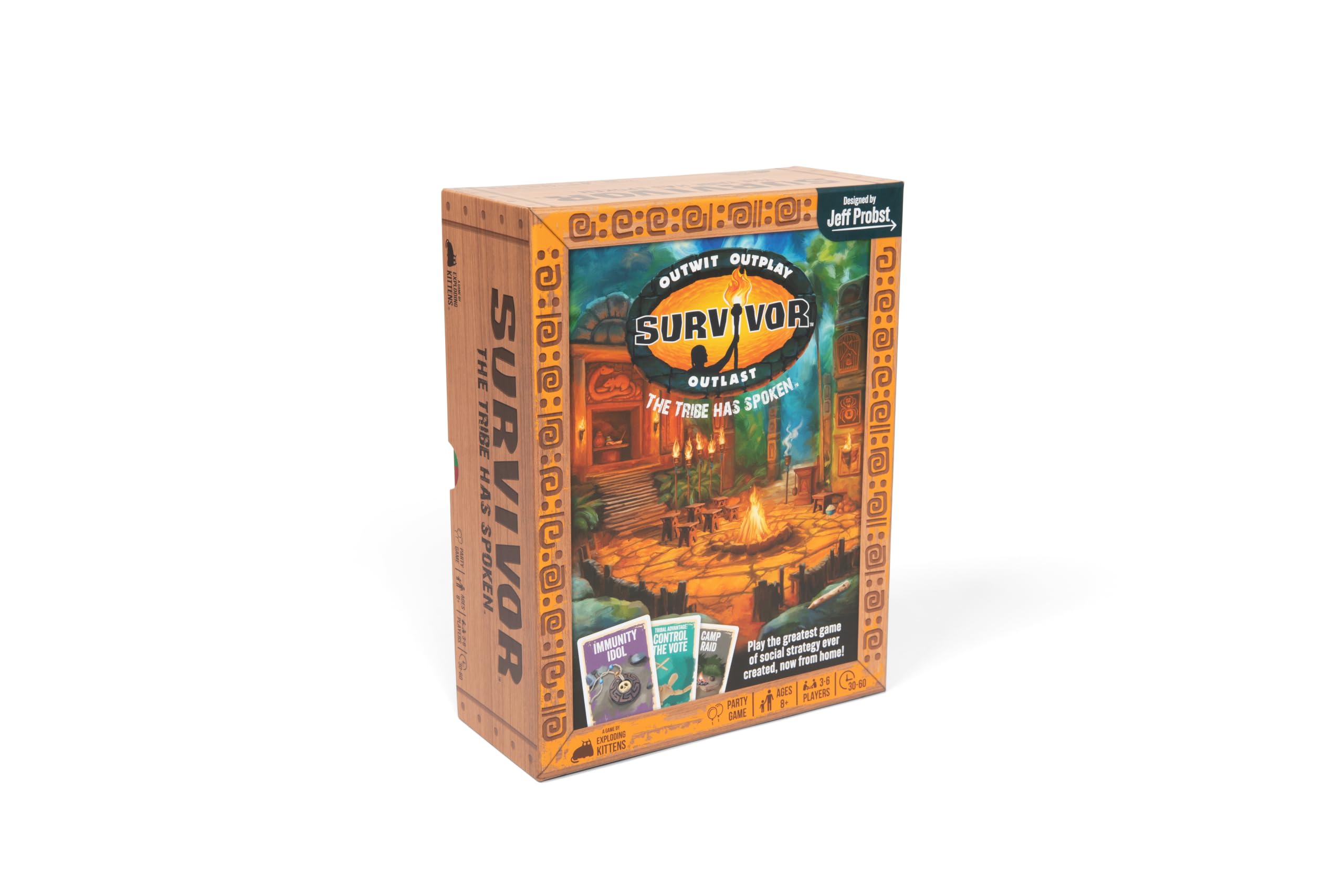 Exploding Kittens: Survivor The Tribe Has Spoken, 3-6 Players, Ages 8+